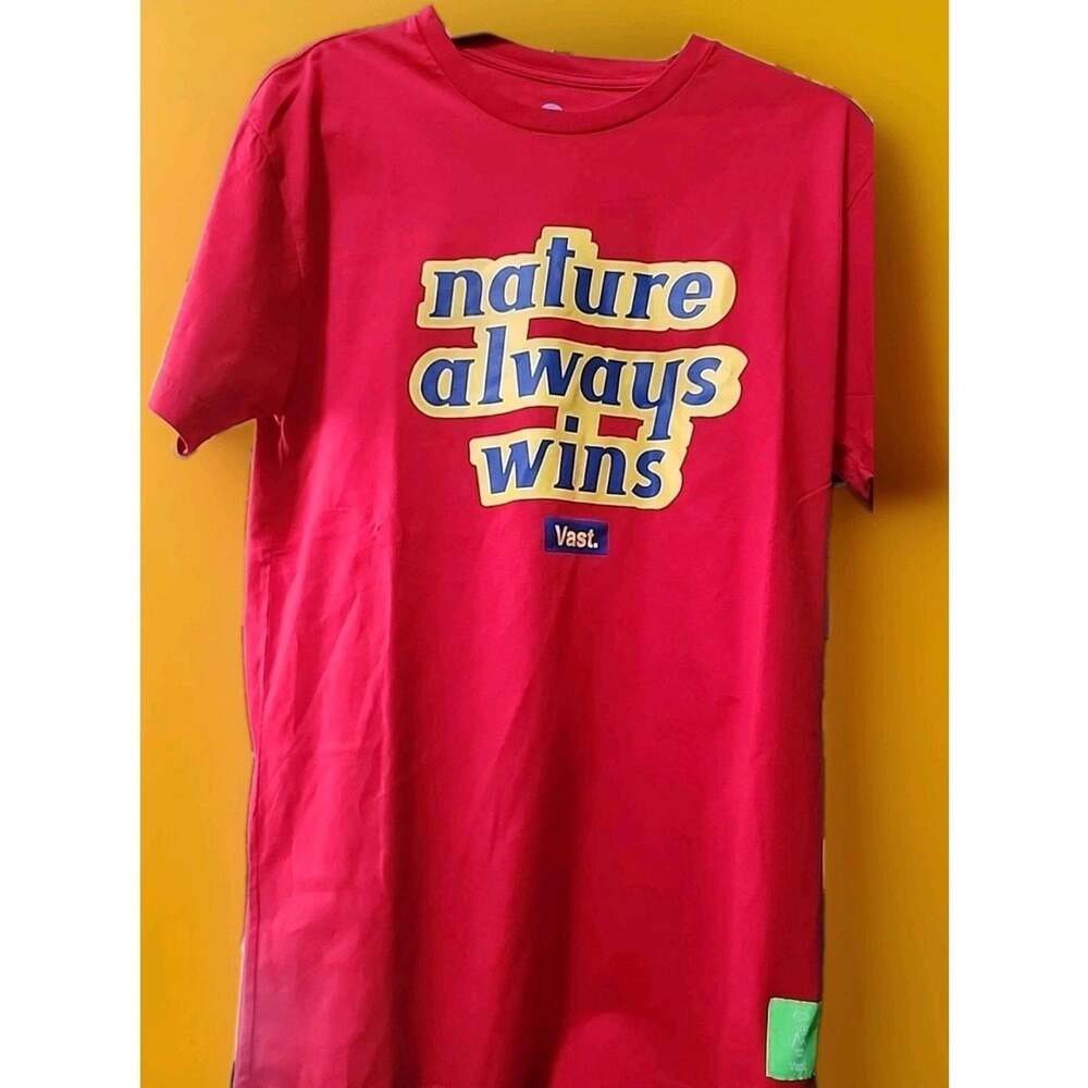 Vast Nature Always Wins Short Sleeve Shirt Medium New NWT A129 Excellent Nice